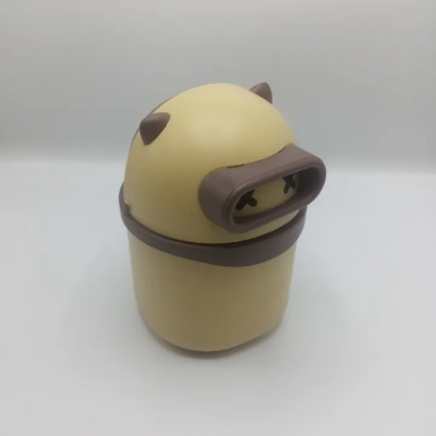 Picture of 1Pcs Mini Table Desk Dustbin Household Shake Lid Type Waste Bin Garbage Trash for Car Office Home Kitchen and Study Table