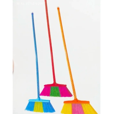 Picture of Plastic Broom Wails Cleaning Broom Long Metal Handle Floor Sweeper