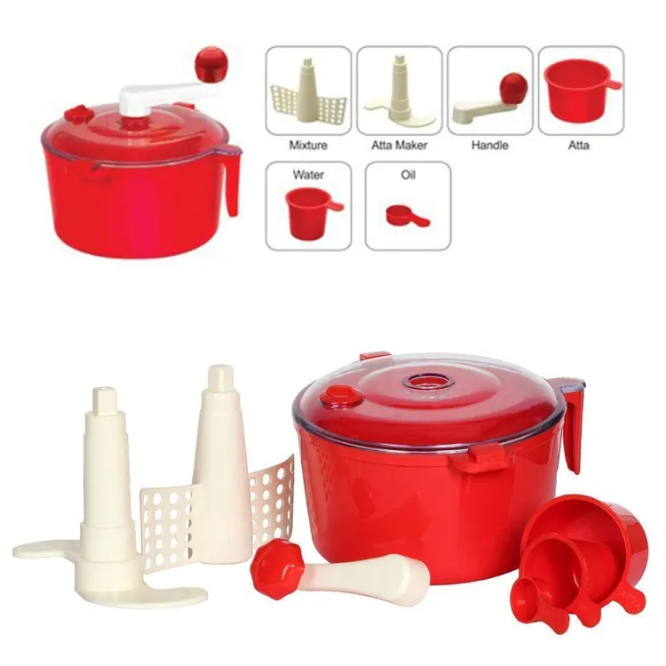 Picture of 2 in 1 Plastic Automatic Roti/Ruti Maker Non-Electric Dough Machine Plastic Detachable Small Kitchen Appliances Bread Maker