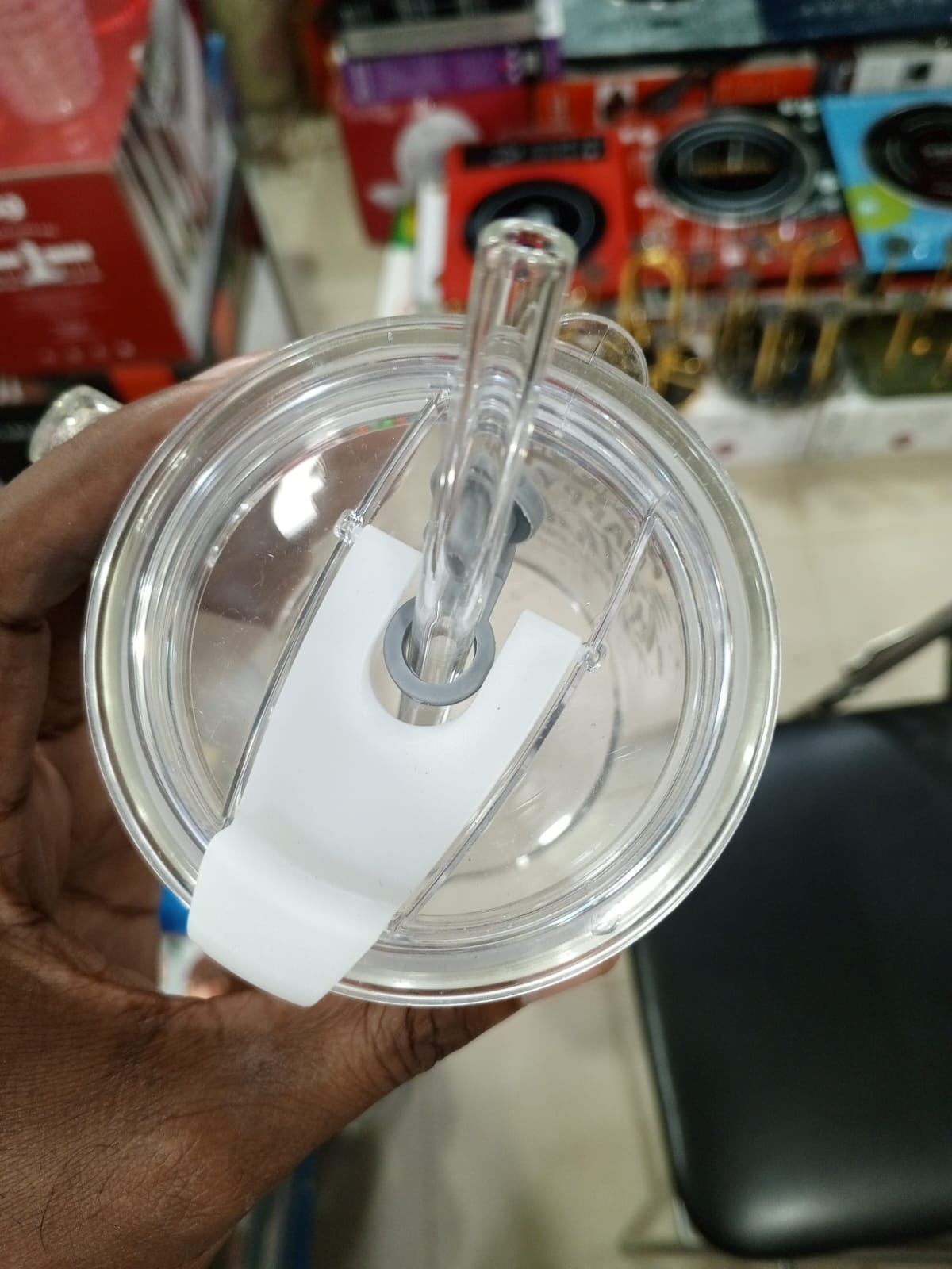 Picture of 1 Happy Birthday Premium Jar Mug- Elegant Glass Container for Storage, Preservation and Decor, Airtight Lid, Versatile and Stylish Jar, Milkshake, Coffee & Juice Jar with Straw