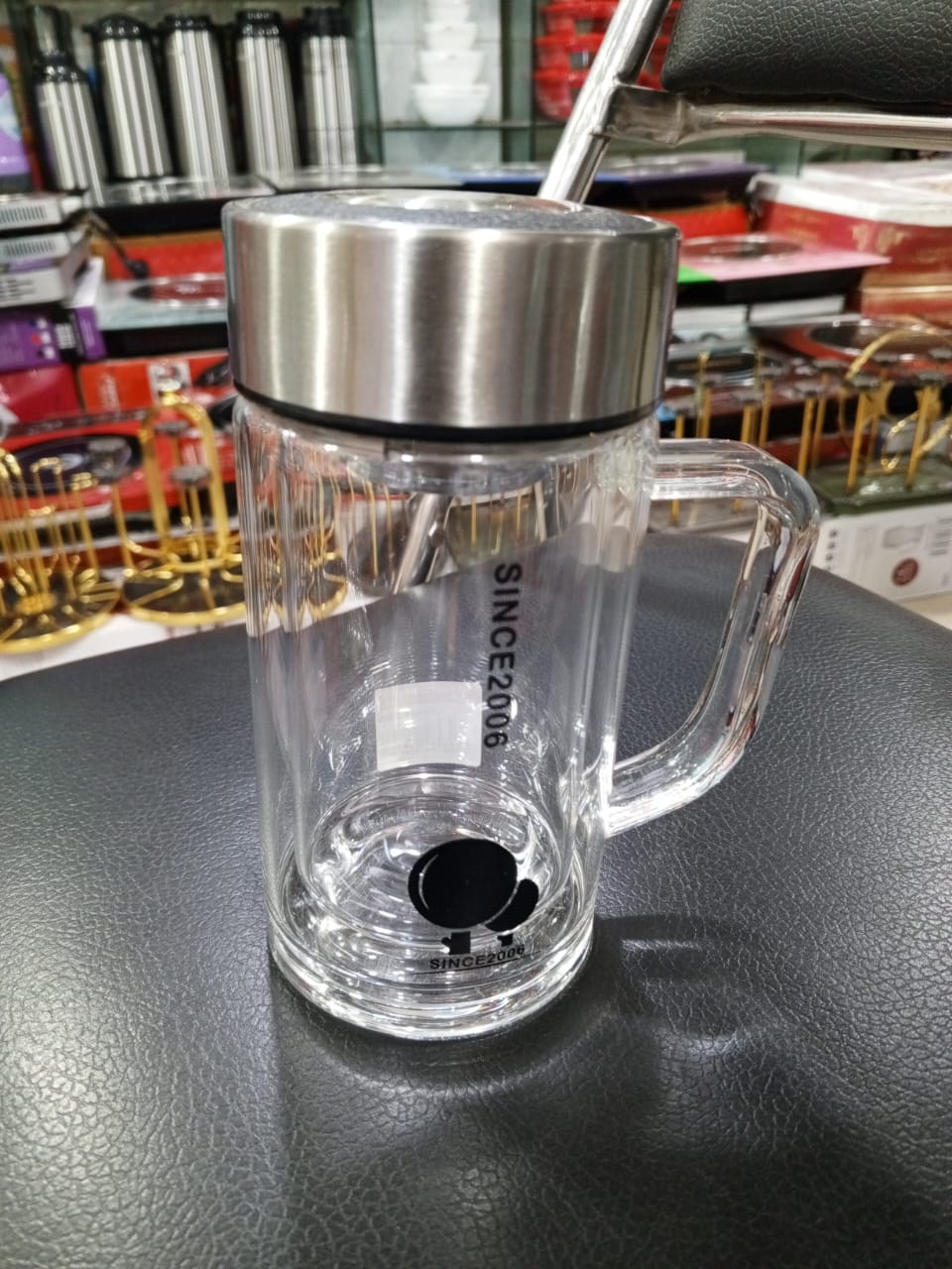 Picture of 1 Double Wall Glass Green Tea Bottle