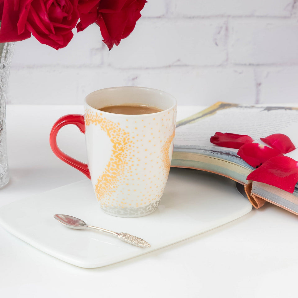 Picture of 2 Sprinkled Heart Mugs For Couple