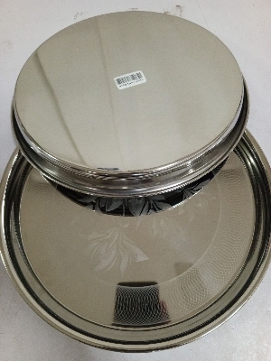 Picture of Stainless Steel High Quality 26cm Plate for Kitchen 1 pc