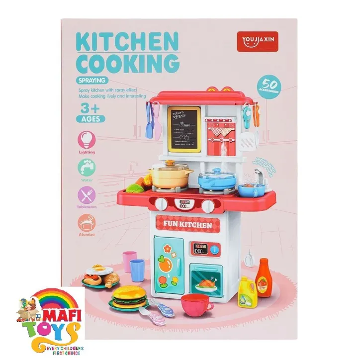 Picture of Kitchen Cooking Spraying W/Spray Effect & 50 Accessories Toy Set For Kids