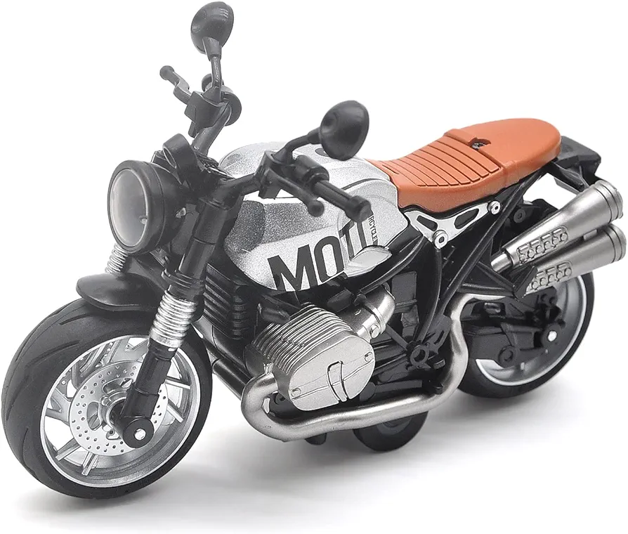 Picture of 1PC Motorcycle Toys for Kids - Pull Back Toy Motorcycle Model 1/12 Scale with Lights and Sounds, Die-Cast Motorcycles Toy for Boys Kids Age 3-12 Year