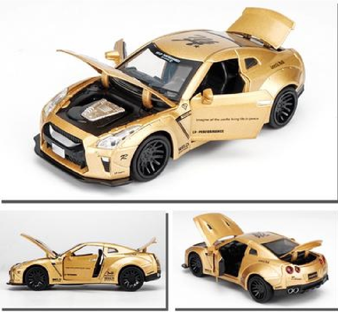 Picture of 1PC Diecast Metal Nissan GTR 1:32 Scale Pull Back Replica