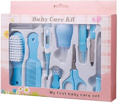 Picture of Baby Care Set, Baby Care Tools & Essentials 10 Piece Portable Baby Health Care Set Nail Care Kit for Newborn
