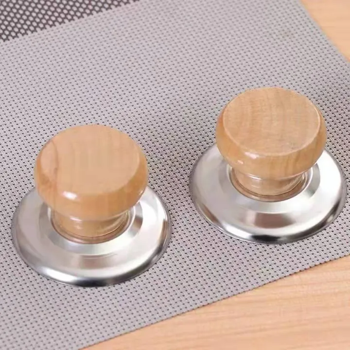 Picture of 2 Pcs Lid Picker, Handle Reusable Wear-resistant Pot Cover Handle with Screws