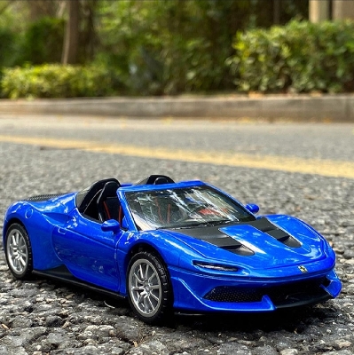 Picture of 1PC Ferrari J50 Diecast Alloy Car 1:32 Supercar Vehicles Metal Car Model Car Sound Light Toys For Gift