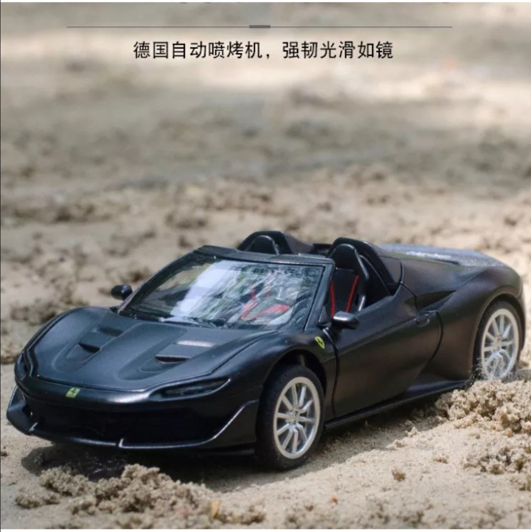 Picture of 1 PC Ferrari J50 Diecast Alloy Car 1:32 Supercar Vehicles Metal Car Model Car Sound Light Toys For Gift