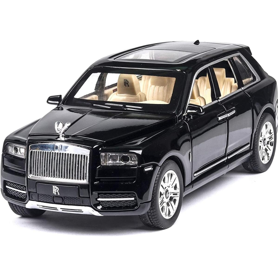 Picture of 1PC 1:32 Rolls Royce Cullinan Diecast Alloy Car Hybrid Super Premium Model Vehicle Metal Toy Pull back Sound Light