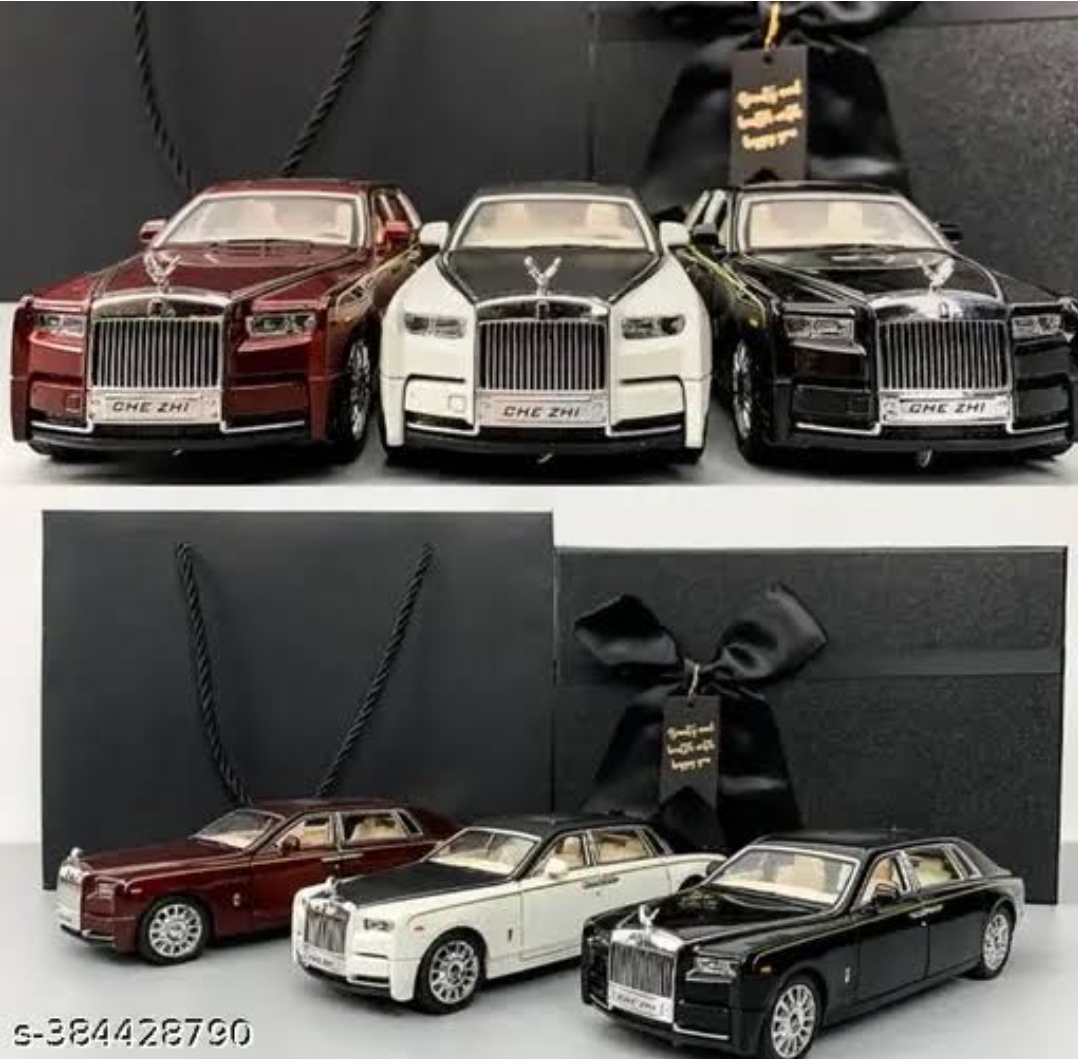 Picture of 1PC 1:24 Rolls Royce Phantom Diecasts Alloy Car Luxurious Simulation Toy Vehicles Metal Car 6 Doors Open Model Car Sound Light Toys For Gift