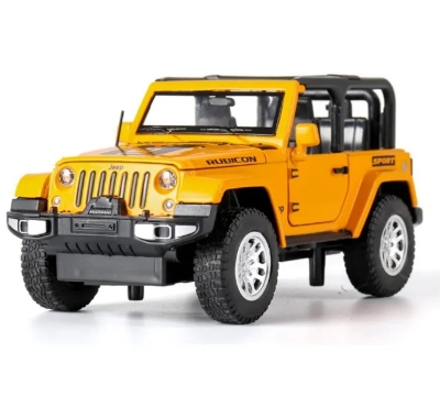 Picture of 1 PC 1:32 High Simulation Jeep Wrangler Rubicon 1941 convertible Diecast Car sound and light alloy car model children's off-road vehicle model Car
