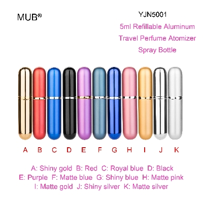 Picture of 5Ml Portable Aluminum Perfume Spray Bottle & Empty Refillable Travel Perfume Atomizer Bottles For Perfume - Spray Bottle