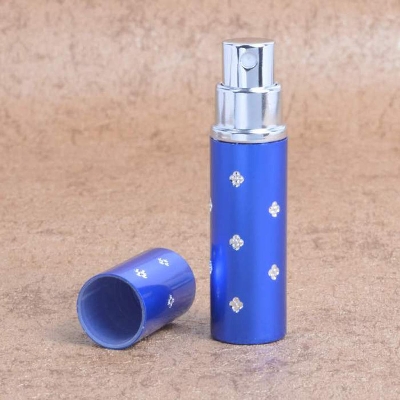 Picture of MUB 5ml Travel Refillable Perfume Bottles & Portable Mini Aluminum Perfume Atomizer Spray Bottle With Rhinestones