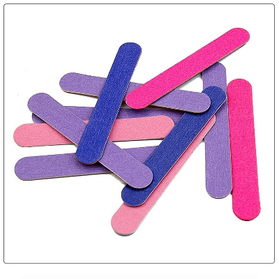 Picture of 10/25 PC wood nail care tools color mini wooden nail file
