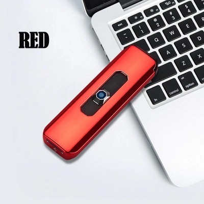 Picture of New Mini Electroplating Electric Small Double Side USB Recharging Windproof Flameless Portable LED Lighter