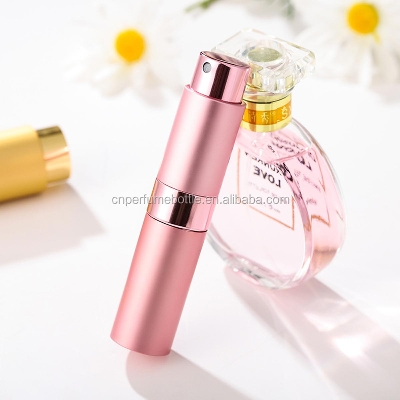 Picture of MUB Mini 8ML Twist Up Refillable Perfume Atomizer Empty Pocket Sized Aluminum Perfume Spray Bottles