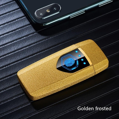 Picture of Ultra-Thin Two-Sided Fingerprint Touching Induction Usb Lighter for Men
