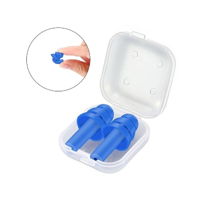 Picture of A Pair Silicone Ear Plugs Anti Noise Snore Earplugs Noise Reduction for Study