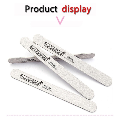 Picture of 2 PC Emery Wooden Nail File Sandpaper Zebra Nail File 100/180