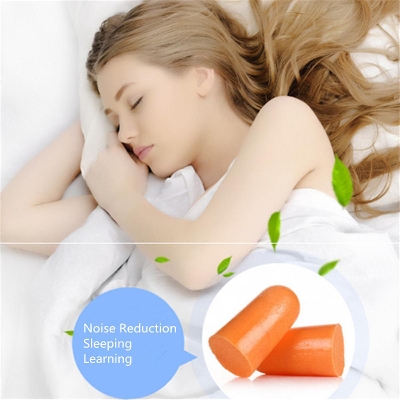 Picture of A Pair Sponge Earplugs Effectively Protect Hearing Ensure Sleep Quality
