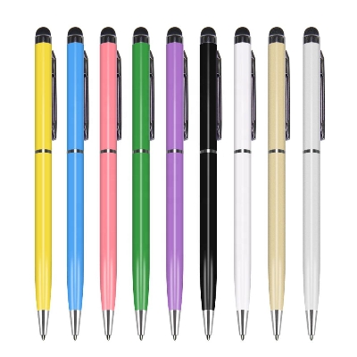 Picture of Capacitive 2 In 1 Ballpoint Pencil Touch Screen Stylus Pen For Tablet PC for iPhone Smart Phone- Random Color