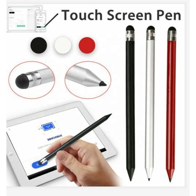 Picture of 2 in 1 Multifunction Fine Point Thin Tip Capacitive Stylus Touch Screen Pen for Smart Phone Tablet and pointed end is used for resistive screens, game consoles, navigation, etc