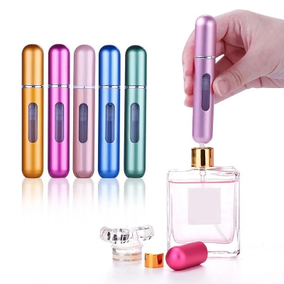 Picture of MUB 8ml Perfume Atomizer Refillable Spray Bottle Empty Mini Bottom Refill Aluminum Perfume Atomizer Bottle