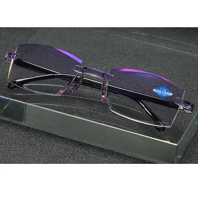 Picture of Anti blue light trendy designer optics chamfering reading glasses men women reader glasses frame