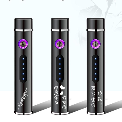 Picture of Ultra Mini Double Arc USB Lighter Windproof Plasma Electronic Lighter for Promotional Gift