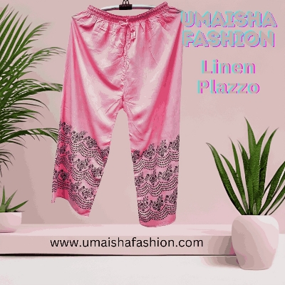 Buy Umaisha Fashion Soft Linen Print Plazzo For Woman Online in Bangladesh at Best Prices 