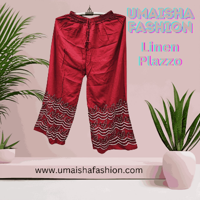 Buy Umaisha Fashion Soft Linen Print Plazzo For Woman Online in Bangladesh at Best Prices