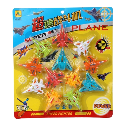 Picture of 12 PCS Pull Back Function Mini Jets Multicolor