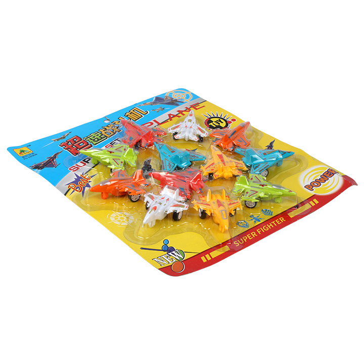 Picture of 12 PCS Pull Back Function Mini Jets Multicolor