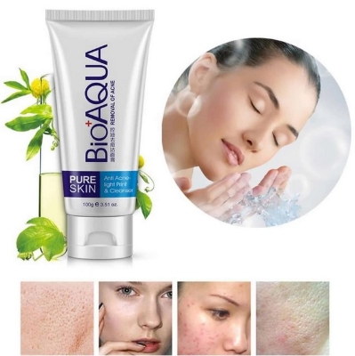 Buy BIOAQUA Skin Care Acne Face Removal Cleanser Cream Spots Scar Blemish Mark -100gm at Best Price In Bangladesh