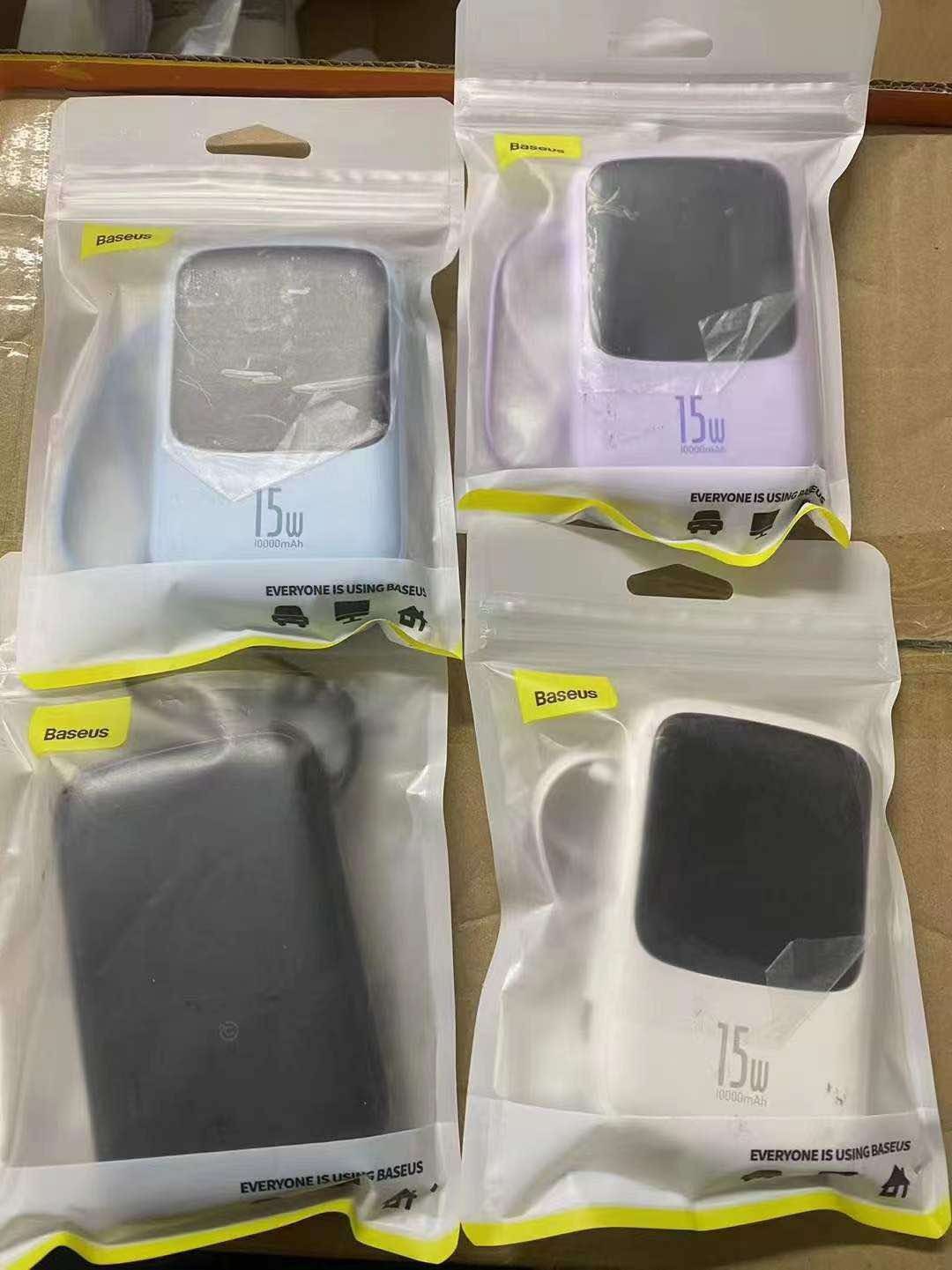 Picture of Baseus Qpow 15w Digital Display 3A Power Bank 10000mAh for iPhone Cable