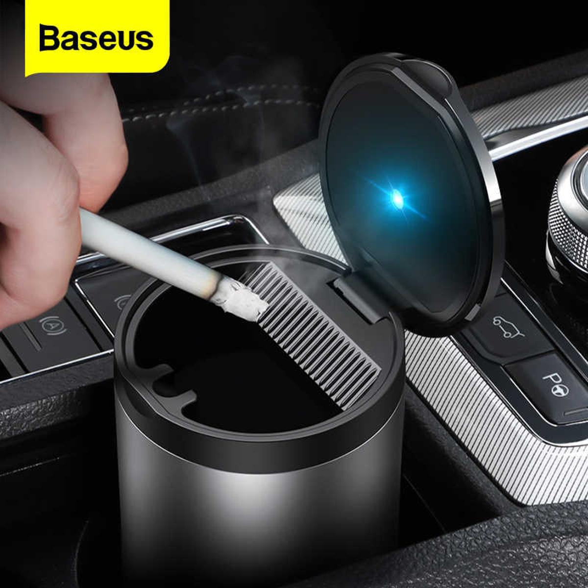 Picture of Baseus Portable Car Ashtray with LED Light Auto Cup Holder