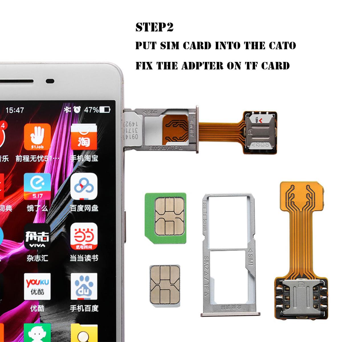 Picture of SIM Extender For all Hybrid slot Phone to Use 2 SIM And Micro SD Card At a time