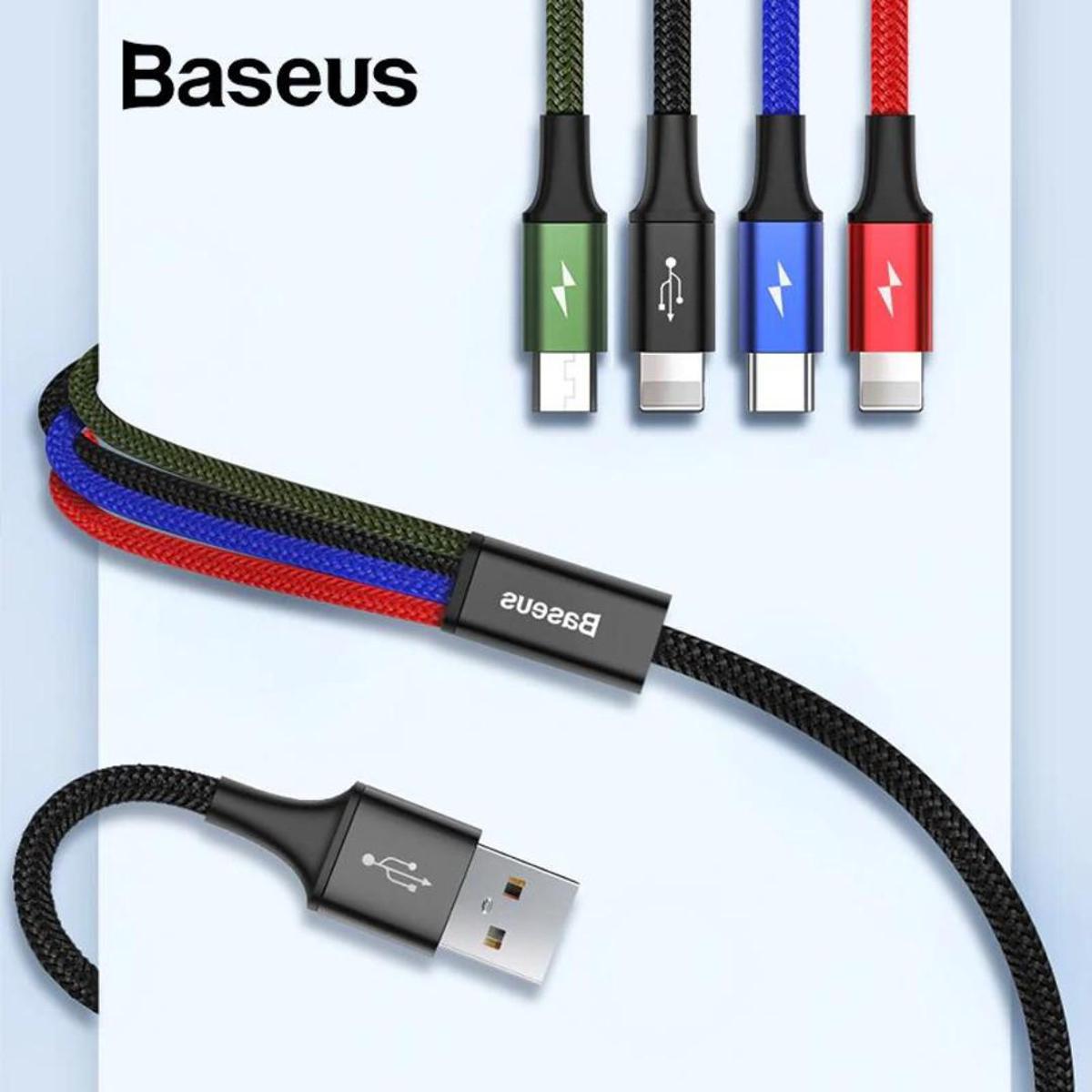 Picture of BASEUS 4 IN 1 Rapid Series 3.5A Type-C Micro USB Cable