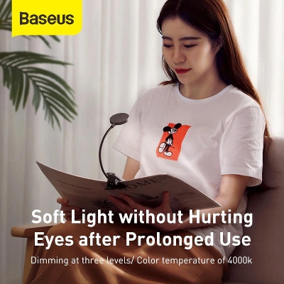 Picture of Baseus Clip Table Lamp LED Desk Lamp Flexible Touch Study Reading Lamp