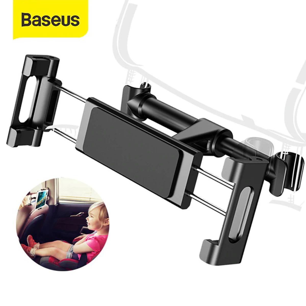 Picture of Baseus Car Back Seat Headrest Holder for 4.7-12.9inch Pad Car Phone Holder Backseat Mount for Pad Tablet PC Auto Headrest Holder - Red