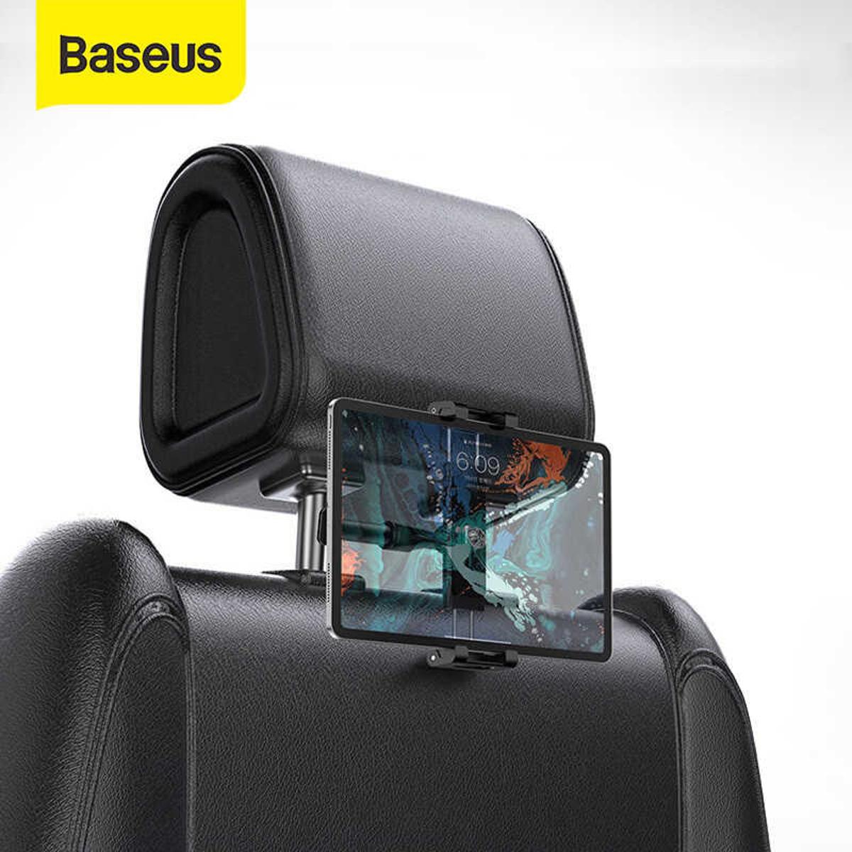 Picture of Baseus Car Back Seat Headrest Mount Holder For iPad 4.7-12.9 inch 360 Rotation Universal Tablet PC Auto Car Phone Holder Stand