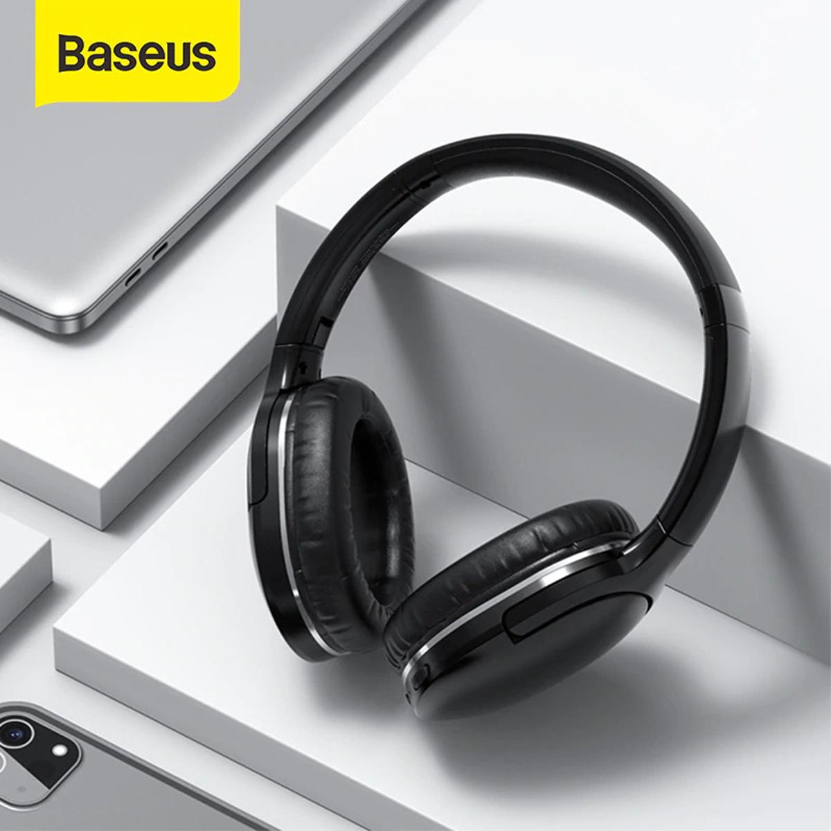 Picture of Baseus D02 Pro Wireless Bluetooth Headphones HIFI Stereo Earphones Foldable Sport Headset with Audio Cable for iPhone tablet