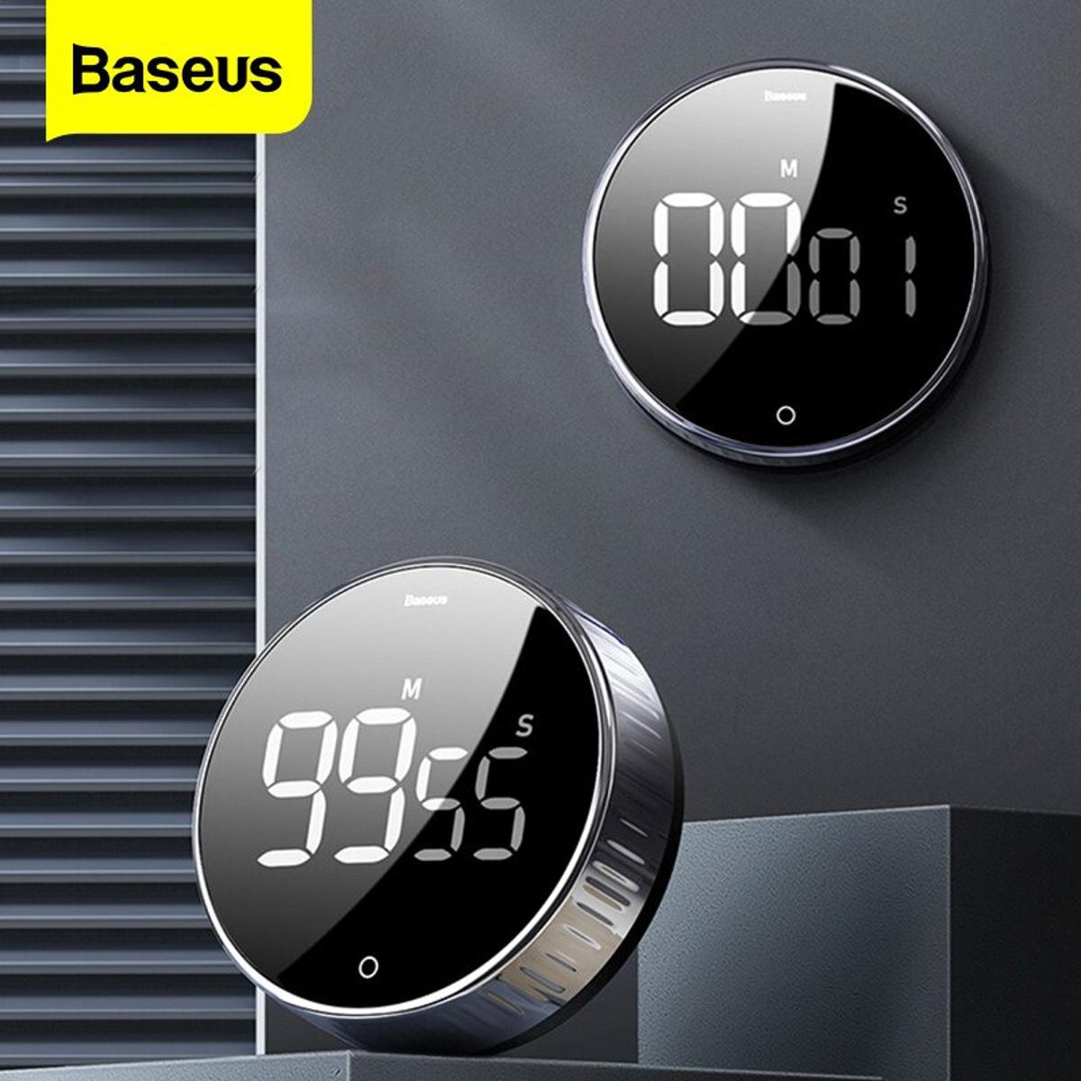 Picture of Baseus LED Digital Kitchen Timer For Cooking Shower Study Stopwatch Alarm Clock Magnetic Electronic Cooking Countdown Time Timer