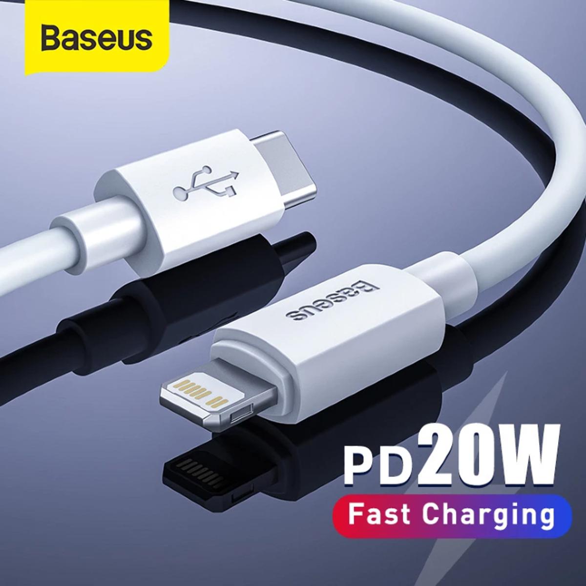 Picture of Baseus USB C Cable for iPhone 12 11 20W PD Fast Charge USB C to Lighting Cable-1M