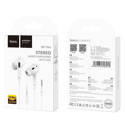 Picture of Hoco M1 Pro series Wired earphones 3.5mm with mic - Headphone - Headphone
