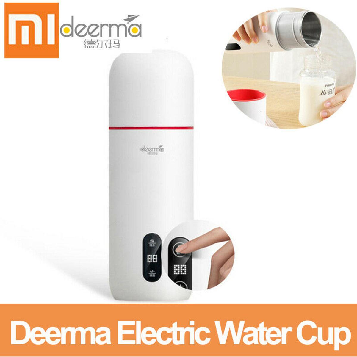 Picture of Xiiaomi Deerma Electric Water Kettle Thermos 350 ML Cup Smart Touch Control Stew Cup