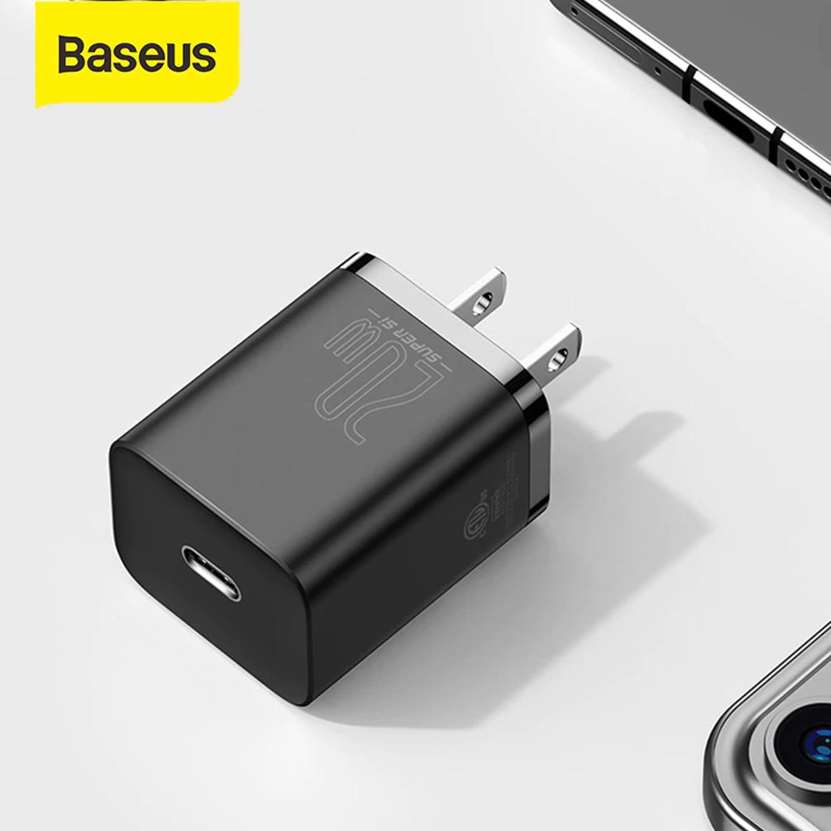 Picture of Baseus USB C Charger 20W US Plug For iPhone 12 Pro Max Support Type C PD Fast Charging Portable Phone Charger
