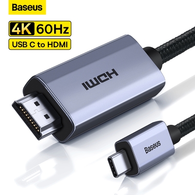 Picture of Baseus USB C HDMI-compatible Cable 4K 60Hz Type C to HDMI-compatible Adapter Cable